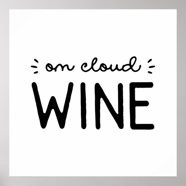 On Cloud Wine Poster (Front)