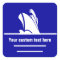 On Course Custom Stickers Blue