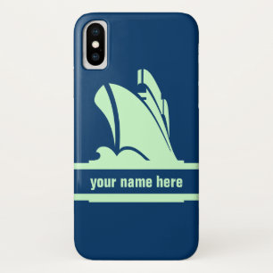 On Course Green Personalised iPhone X Case
