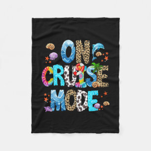 On Cruise Mode Tee Matching Cruise Cruising Boat S Fleece Blanket