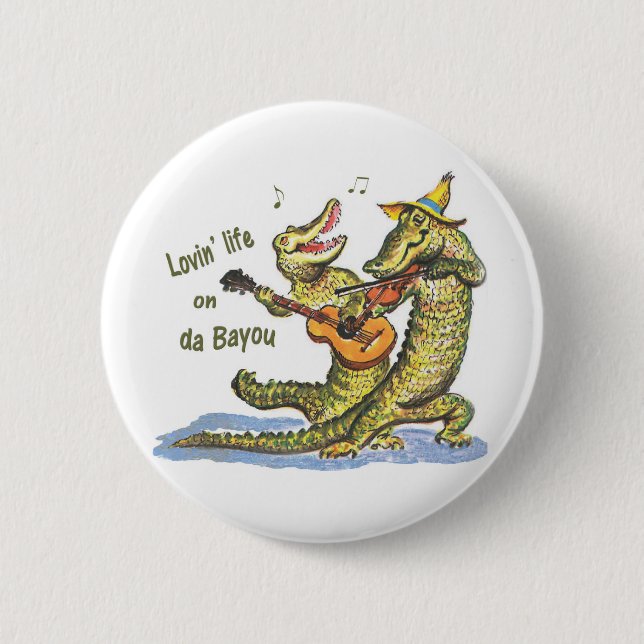 On da Bayou 6 Cm Round Badge (Front)
