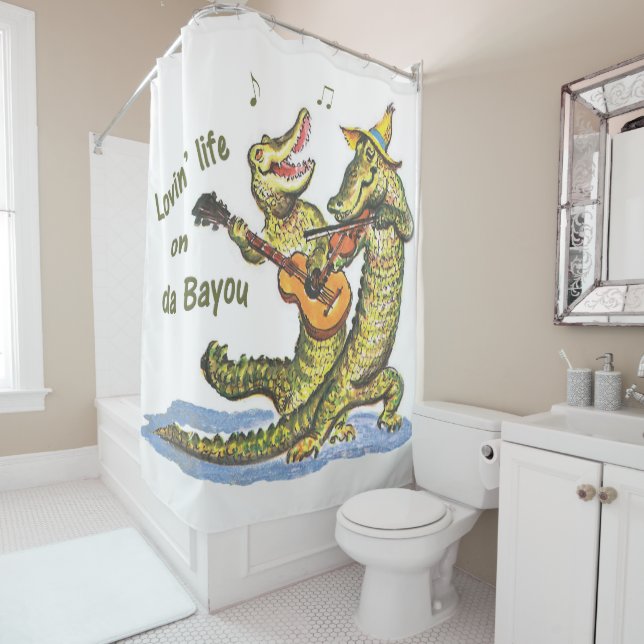 On da Bayou Shower Curtain (In Situ)