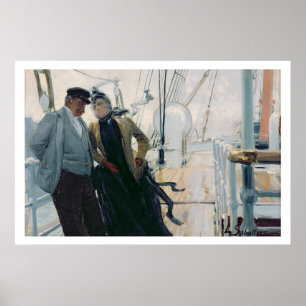 On Deck (oil on canvas) Poster