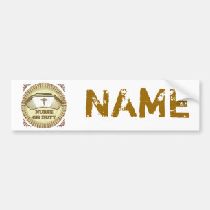 On Duty custom Nurse Bumper Sticker