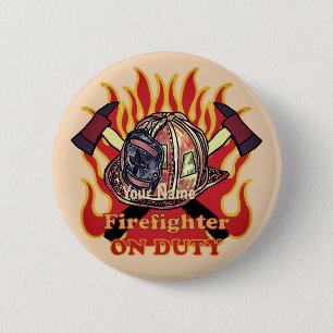 On Duty Firefighter  pin