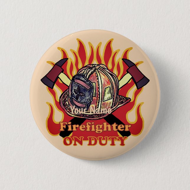 On Duty Firefighter  pin (Front)