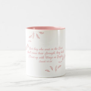 On Eagles Wings Christian Scripture Coffee Mugs
