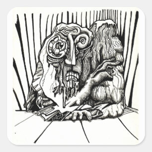 On Edge, by Brian Benson Square Sticker