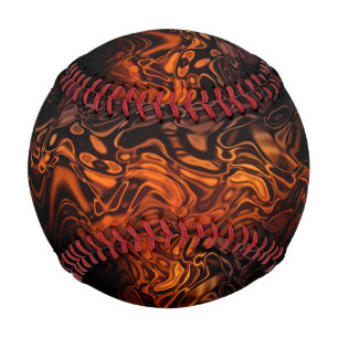 On Fire- Baseball-Design 4 Baseball