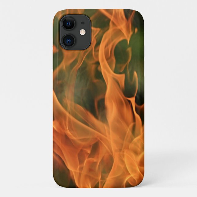 On Fire Flames Phone Case (Back)