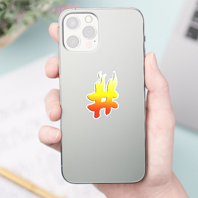 On Fire Hashtag Symbol (Phone)