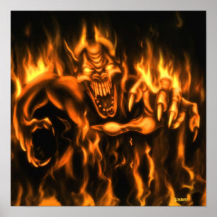 on fire: Poster 38x38