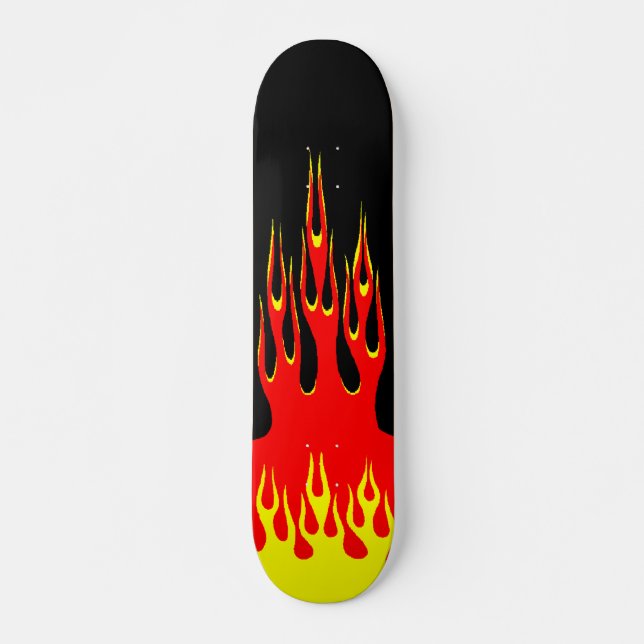 On Fire Skateboard (Front)