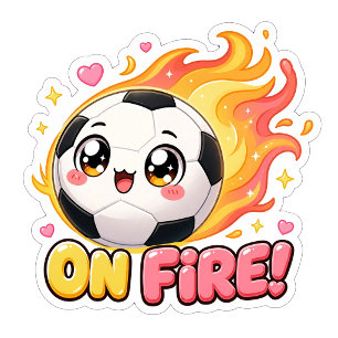 On Fire Soccer Ball Tote Bag