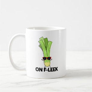 On Fleek Funny Veggie Leek Pun Coffee Mug