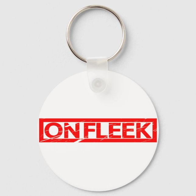 On Fleek Stamp Key Ring (Front)