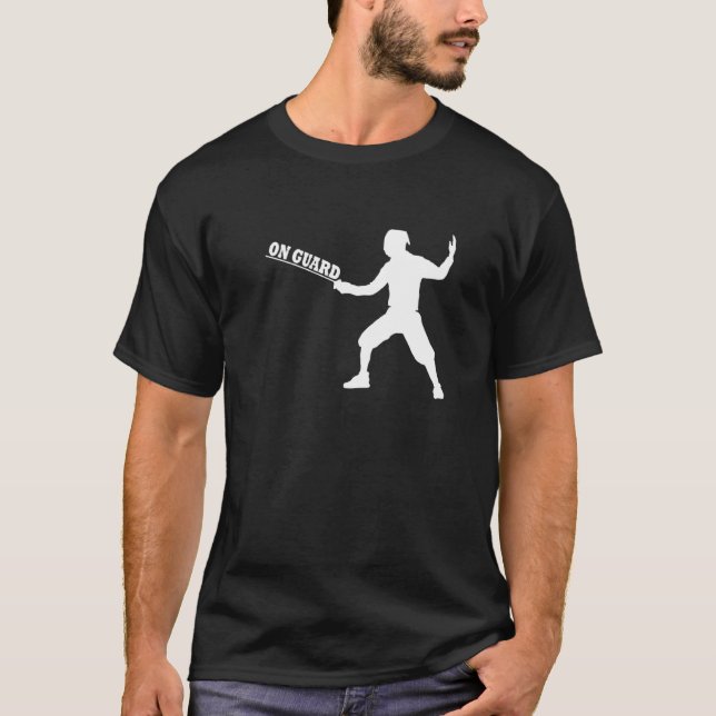 On Guard Fencing Fencer Practice T-Shirt (Front)