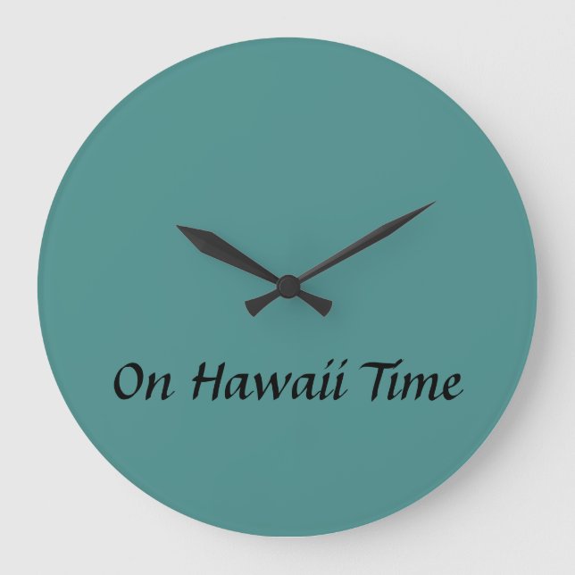 On Hawaii Time Wall Clock (Front)