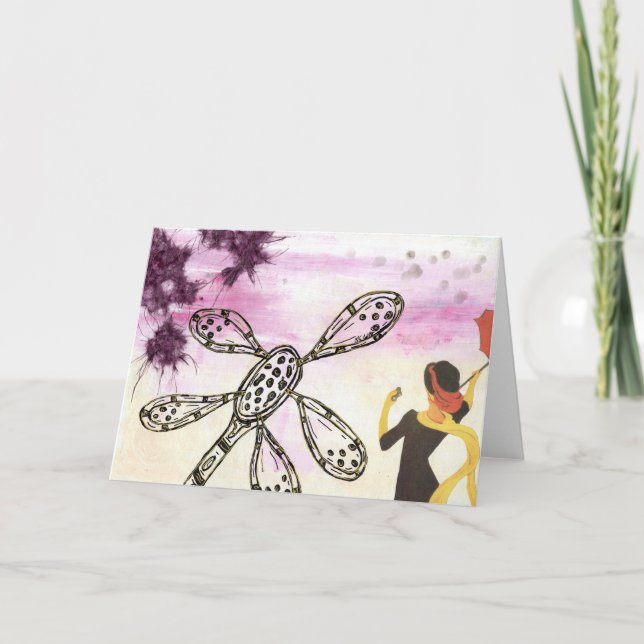 On Holidays Card (Front)