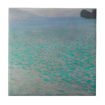On Lake Attersee by Gustav Klimt, Vintage Fine Art Ceramic Tile<br><div class="desc">On Lake Attersee (1900) by Gustav Klimt is a vintage Victorian Era Symbolism fine art painting featuring Lake Attersee (aka the Kammersee). Lake Attersee is the largest lake of the Salzkammergut area of Austria. Klimt spent the summer together with Emilie Flöge in Litzlberg on Lake Attersee. About the artist: Gustav...</div>
