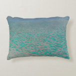 On Lake Attersee by Gustav Klimt, Vintage Fine Art Decorative Cushion<br><div class="desc">On Lake Attersee (1900) by Gustav Klimt is a vintage Victorian Era Symbolism fine art painting featuring Lake Attersee (aka the Kammersee). Lake Attersee is the largest lake of the Salzkammergut area of Austria. Klimt spent the summer together with Emilie Flöge in Litzlberg on Lake Attersee. About the artist: Gustav...</div>