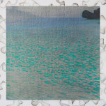 On Lake Attersee by Gustav Klimt, Vintage Fine Art Jigsaw Puzzle<br><div class="desc">On Lake Attersee (1900) by Gustav Klimt is a vintage Victorian Era Symbolism fine art painting featuring Lake Attersee (aka the Kammersee). Lake Attersee is the largest lake of the Salzkammergut area of Austria. Klimt spent the summer together with Emilie Flöge in Litzlberg on Lake Attersee. About the artist: Gustav...</div>