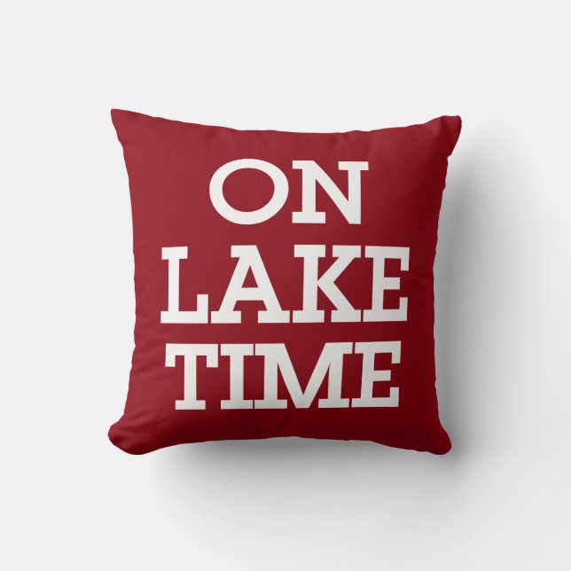 On Lake Time Cushion (Front)