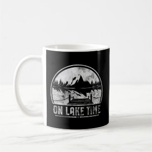 On Lake Time Summer Boating And Fishing Coffee Mug