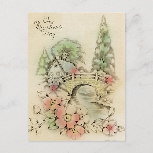 On Mother's Day Postcard (Front)