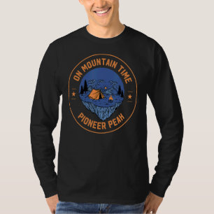 On Mountain Time Pioneer Peak Hiking Alaska Hiker T-Shirt