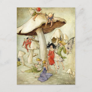 'On Mushroom Hill' Postcard