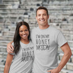 On My Honeymoon Newlyweds T-Shirt