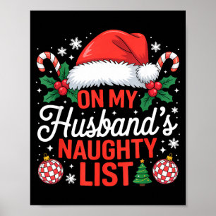 On My Husbands Naughty List Christmas  Poster