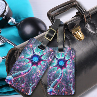 "On My Last Nerve" Funny Science Luggage Tag