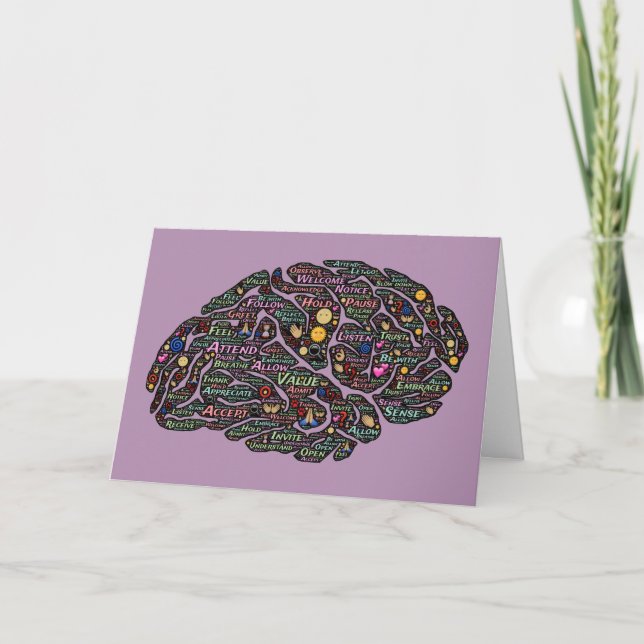 On my mind & in my heart well-wishes card (Front)