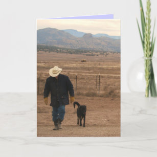 On My Mind Support -  Western Ranch Dog Lover Card