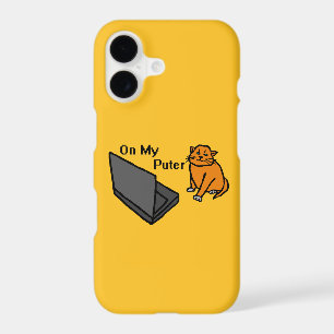 On My Puter Funny Computer Orange Cat Meme