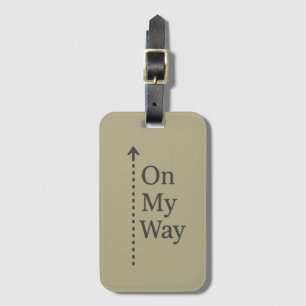 On My Way Luggage Tag