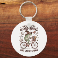 On My Way To Hoard Books And Cause Chos Frog Funny