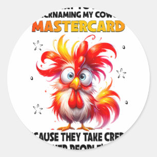 On My Way To Hr Again For Nicknaming My Coworker M Classic Round Sticker