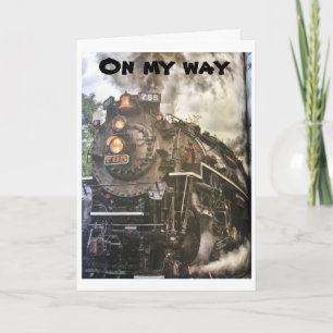 ***ON MY WAY TO SAY*** HAPPY BIRTHDAY CARD