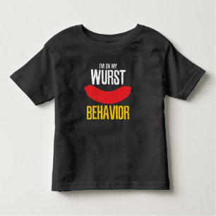 On My Wurst Behaviour Oktoberfest Toddler T-Shirt