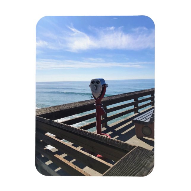 On Newport Pier, Newport Beach, California Magnet (Vertical)