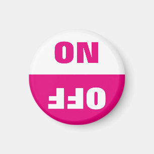 On Off Dishwasher in use sign fridge magnets