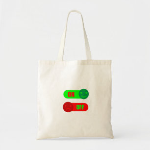 On Off Mood Emoji Tote Bag