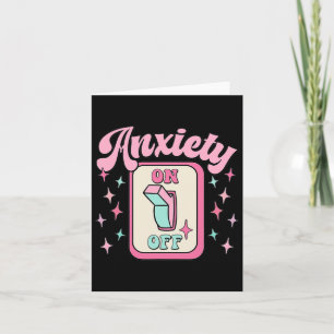 On Off Switch Fun Mental Health Awareness Retro Card