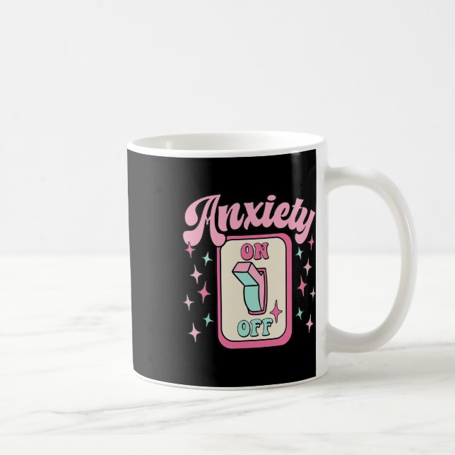 On Off Switch Fun Mental Health Awareness Retro  Coffee Mug (Right)