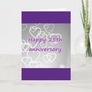 ON OUR **25th** WEDDING ANNIVERSARY WITH LOVE Card