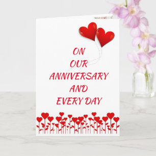ON **OUR ANNIVERSARY** WITH SO MUCH "LOVE" CARD