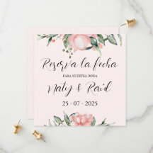 On Pink Date Flat Cards Reserve